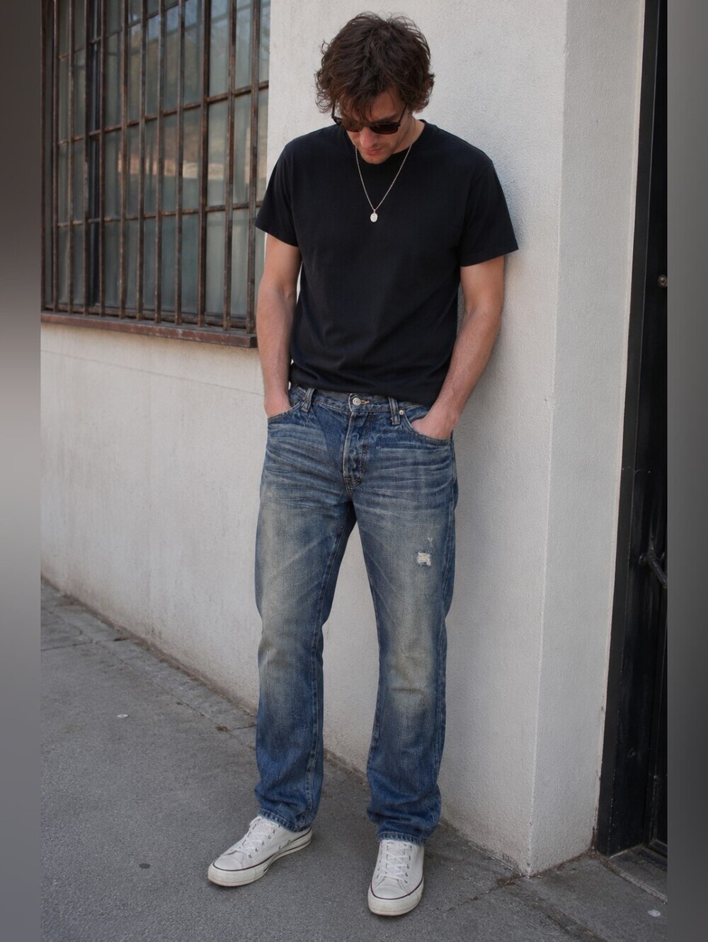 PRPS Men's Distressed Jeans 31x31.5 Made in Japan Premium Button Fly Denim